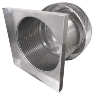 20 inch Roof Vent | Aura Gravity Roof Vent with Curb Mount Flange - AV-20-C12-CMF